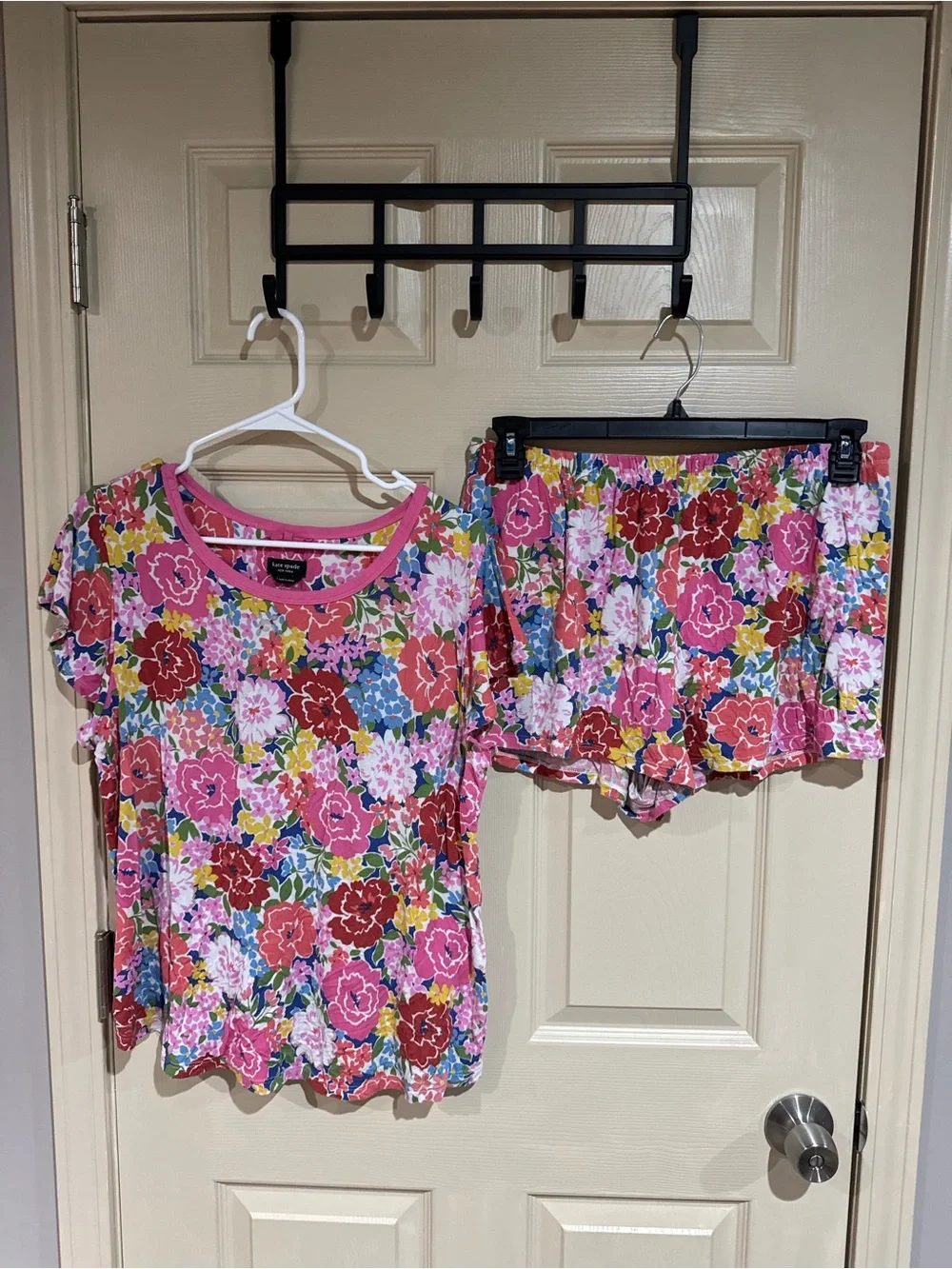 kate spade Pink Multi Floral Short Sleeve Pajama Set